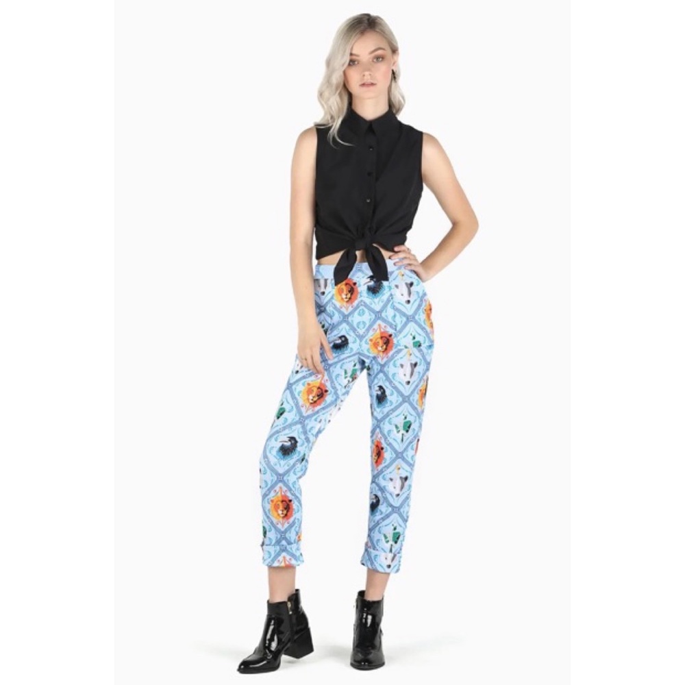 BLACKMILK HARRY POTTER HOUSE MASCOTS CUFFED PANTS